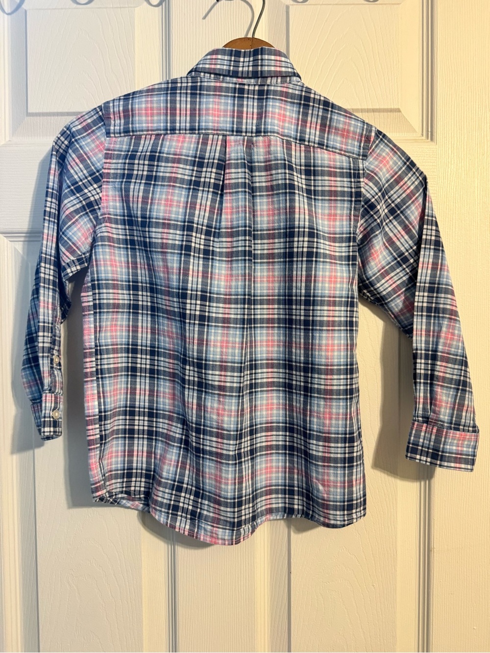 Vineyard Vines Boys Plaid Button-Down Shirt - Blue & Pink - Picture 3 of 4